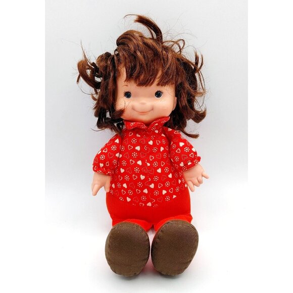 Fisher Price 1973 Audrey Lapsitter Doll 13" Vintage Missing Overalls - Picture 1 of 3